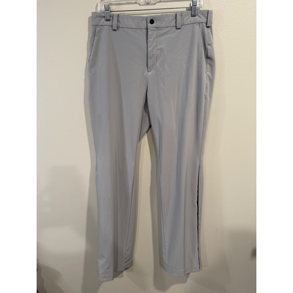 NIKE GOLF Tour Performance Men Light Gray Flat Front Golf‎ Pants Size 32x32
